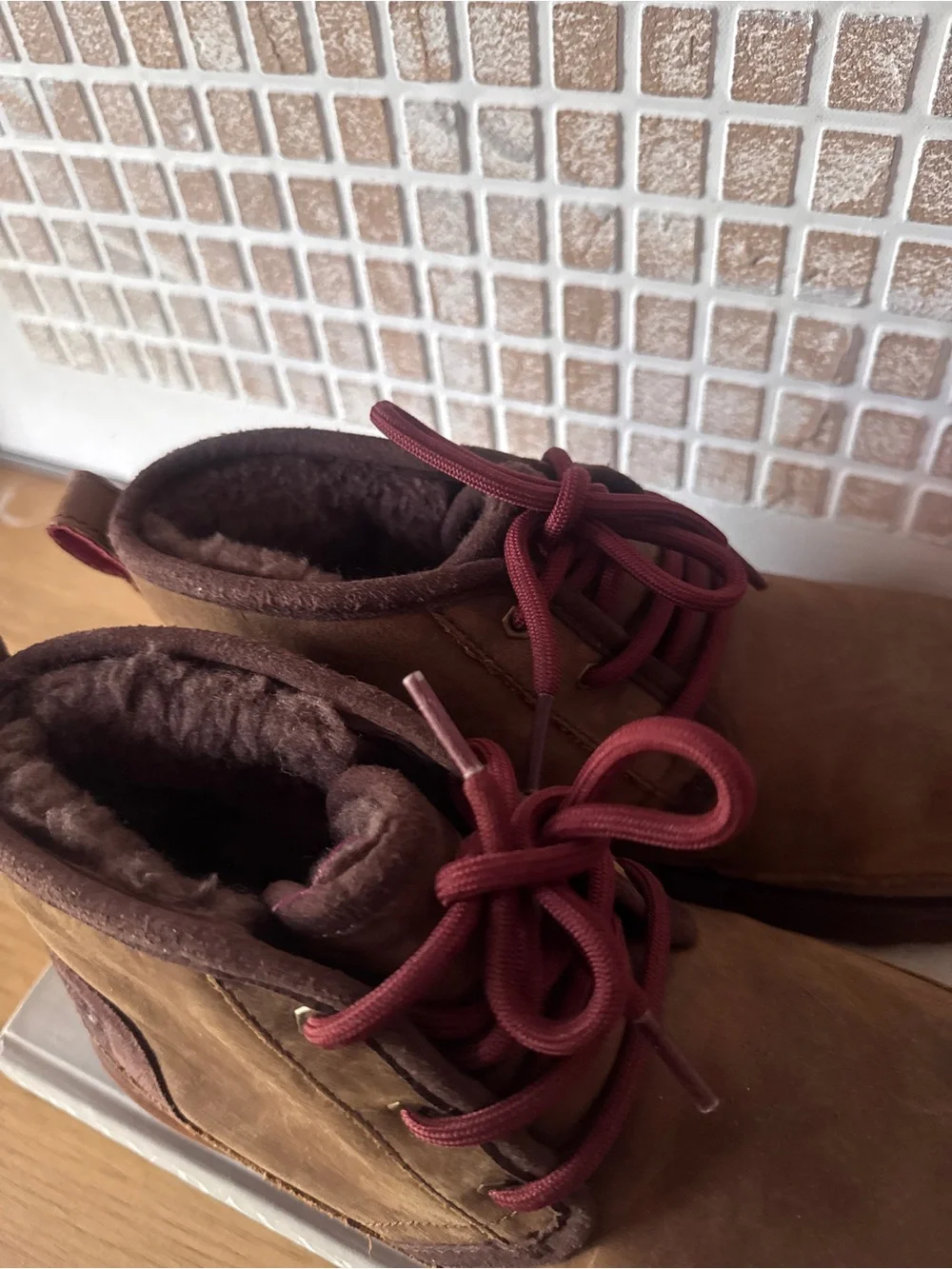 UGG Kids' Neumel II Waterproof Grizzly Boots - Size 5